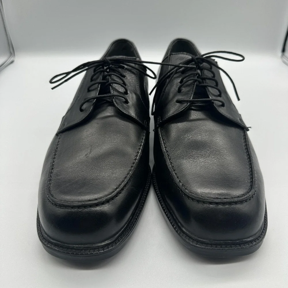 Dockers Shoes Mens Size 10.5 W Black Leather Derby Dress Comfort‎ Gel 090-4524